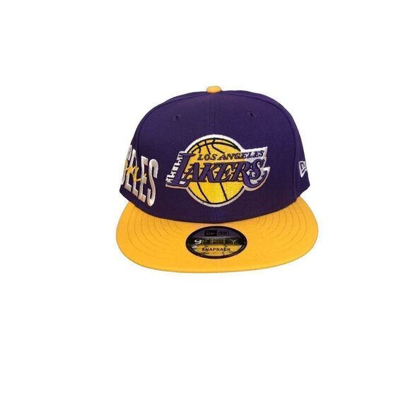 New Era Los Angeles Lakers 9FIFTY Adjustable Snapback Hat Cap One Size - Picture 1 of 4